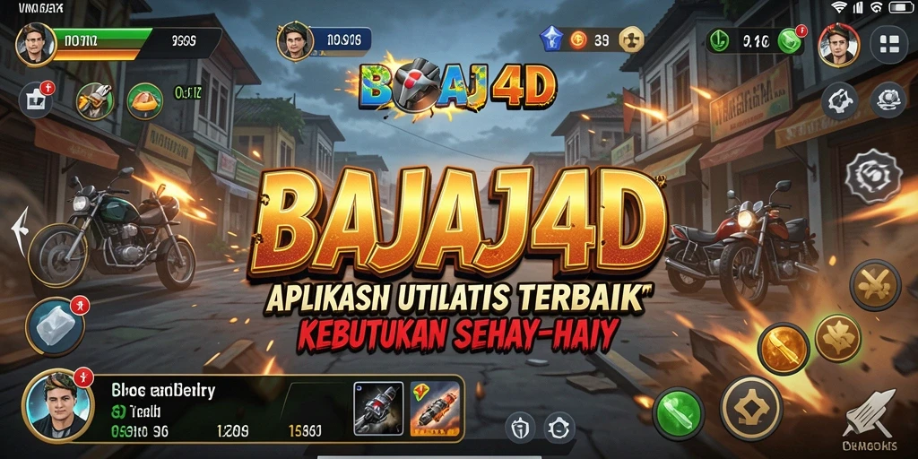 Tampilan utama BAJAJ4D dengan berbagai fitur utilitas.