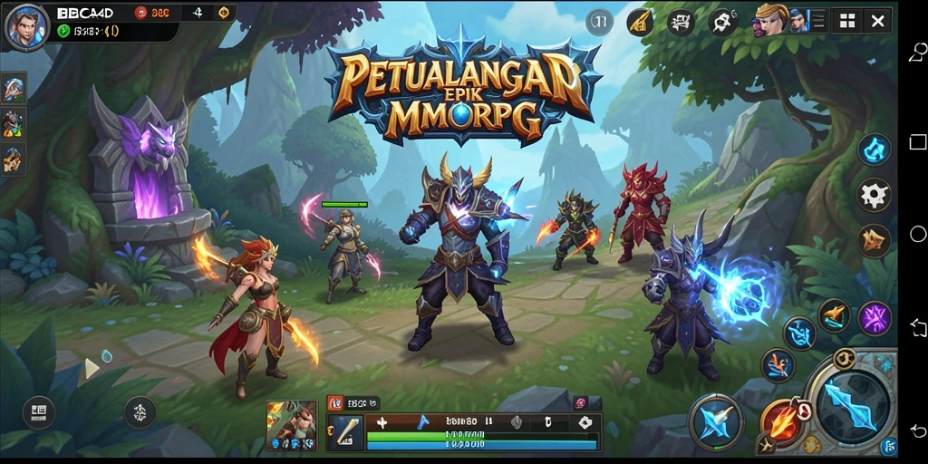 Tangkapan layar gameplay BBCA4D menampilkan aksi karakter dalam pertarungan epik.