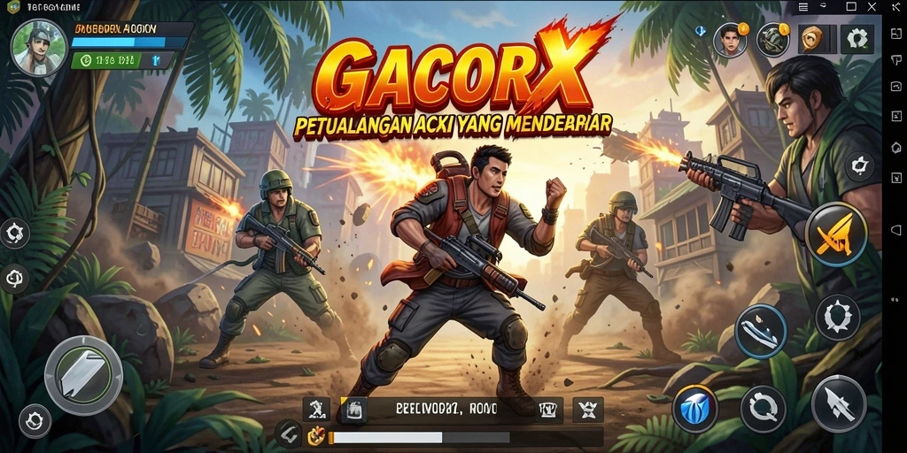 Gambar gameplay GACORX yang menegangkan dan mendebarkan.