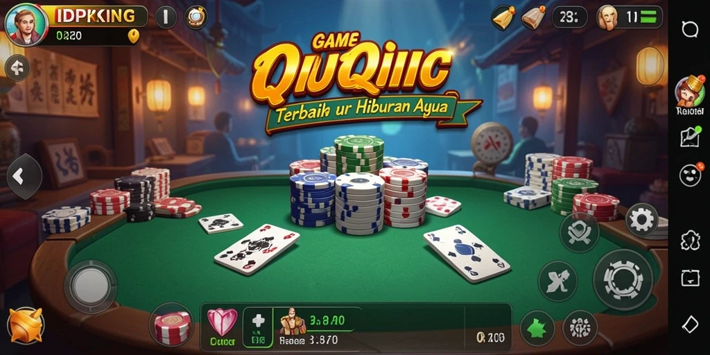 Tampilan gameplay seru dan interaktif dari IDPKING QiuQiu.