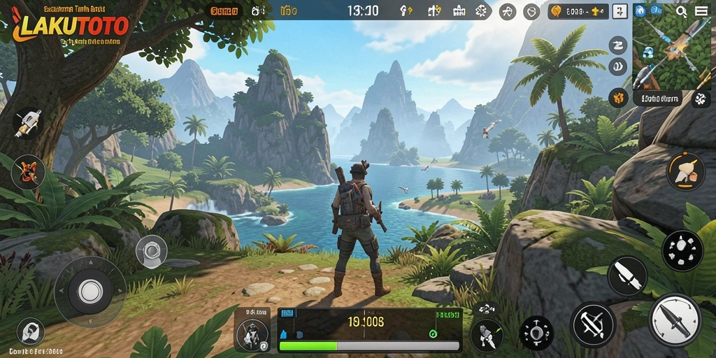 Tampilan gameplay <strong>LAKUTOTO</strong> yang menakjubkan dalam dunia terbuka.