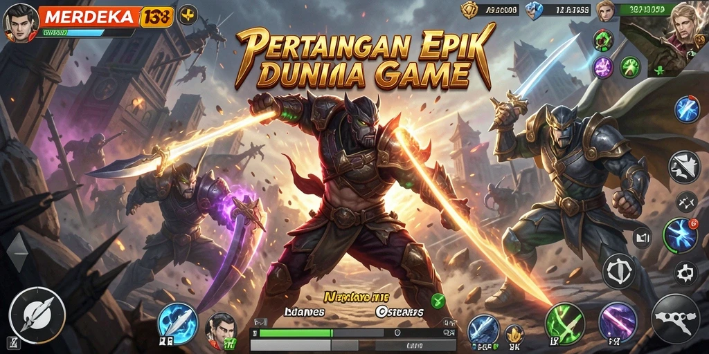 Gameplay seru dalam pertarungan di MERDEKA138.