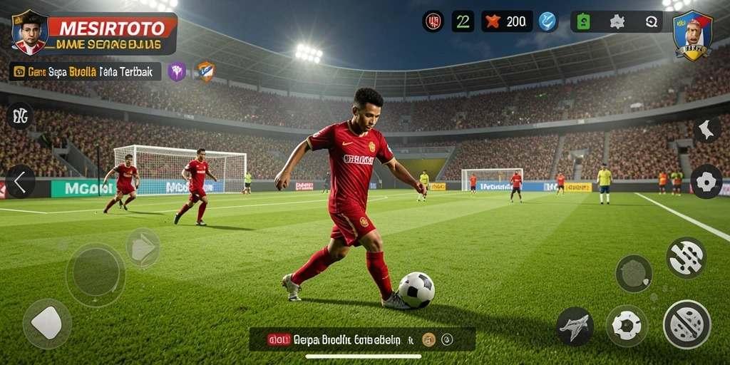 Gameplay menarik di MESIRTOTO dengan aksi sepak bola yang intens.