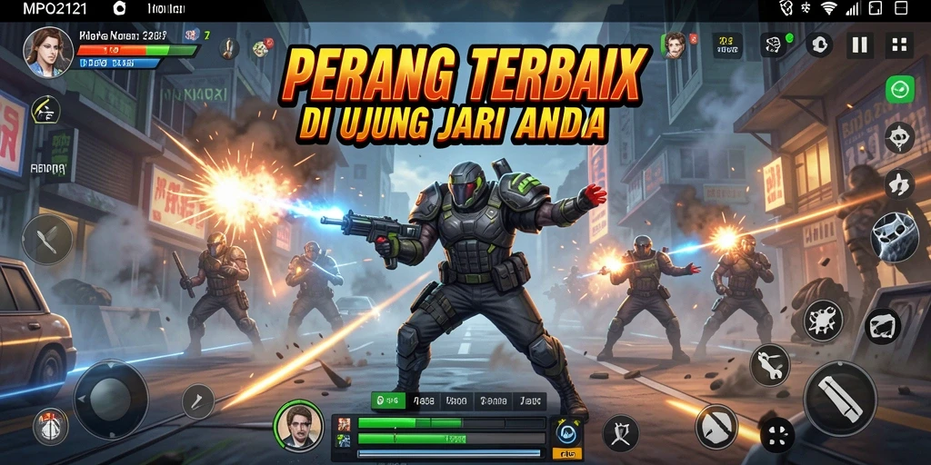 Screenshot MPO2121 menampilkan aksi pertempuran yang mendebarkan dan grafis menawan.