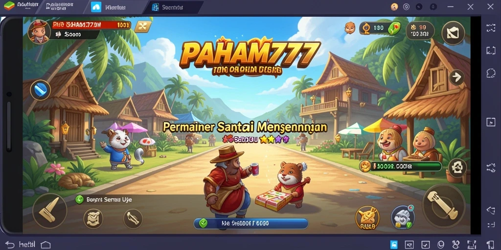 Tampilan gameplay seru dan mengasyikkan PAHAM777.