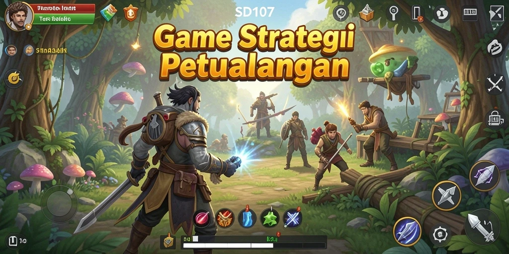 Tangkapan layar utama dari gameplay <strong>SD107</strong> yang menunjukkan strategi dan aksi.
